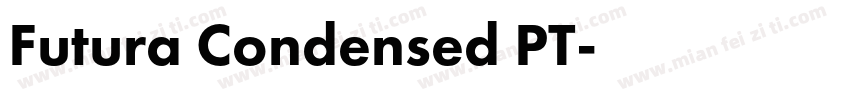Futura Condensed PT字体转换